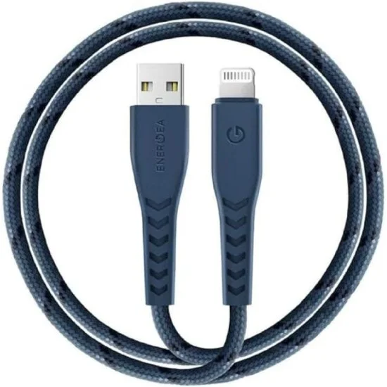 ENERGEA NYLOFLEX CABLE, CHARGE AND SYNC TOUGH LIGHTNING C89 MFI 1.5M &ndash; BLUE